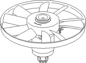 Ventilator, motorkj&#248;ling