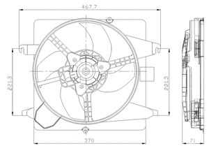 Ventilator, motorkj&#248;ling