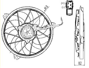 Ventilator, motorkj&#248;ling