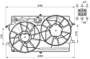 Ventilator, motorkj&#248;ling