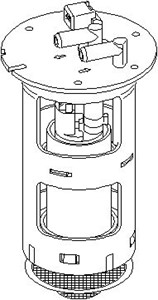 Brennstoffpumpe, I drivstoffbeholder