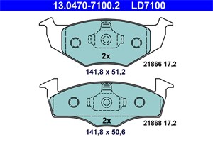 Bilde av Bremseklosser Sett, Framaksel, Seat,skoda,vw, 6n0 698 151 C, 6n0 698 151, Jzw 698 151 E