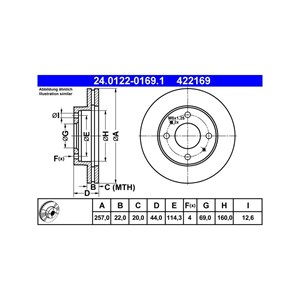 Bilde av Bremseskive, Framaksel, Hyundai Sonata Ii, Sonata Iii, 51712-33001