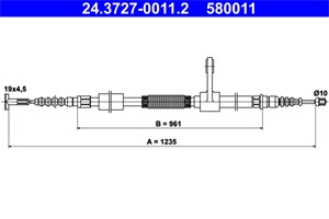 Kabel, parkeringsbremse