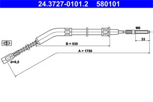 Kabel, parkeringsbremse