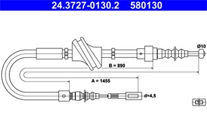 Kabel, parkeringsbremse