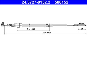 Kabel, parkeringsbremse