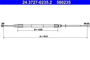 Bilde av Kabel, Parkeringsbremse, Bakre Venstre, Bmw X3 [e83], 34 40 3 400 795