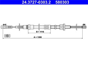 Kabel, parkeringsbremse