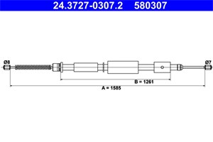 Kabel, parkeringsbremse