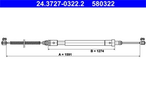 Kabel, parkeringsbremse