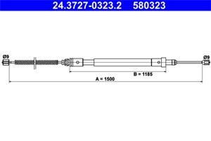 Kabel, parkeringsbremse