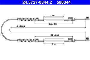 Kabel, parkeringsbremse