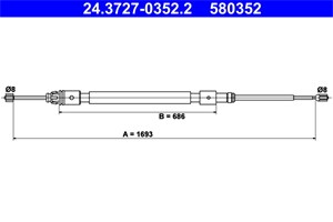 Kabel, parkeringsbremse