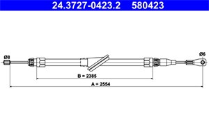 Kabel, parkeringsbremse