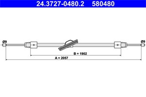 Kabel, parkeringsbremse