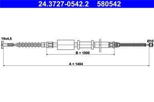 Kabel, parkeringsbremse