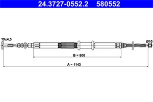 Kabel, parkeringsbremse