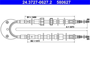 Kabel, parkeringsbremse