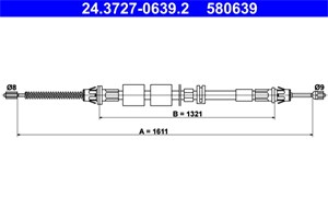 Kabel, parkeringsbremse