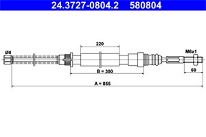 Kabel, parkeringsbremse