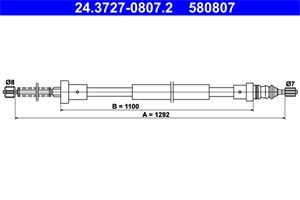 Kabel, parkeringsbremse