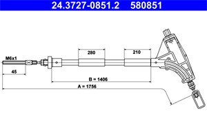 Kabel, parkeringsbremse