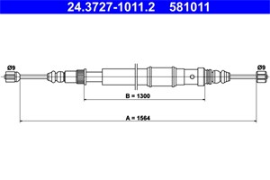 Kabel, parkeringsbremse