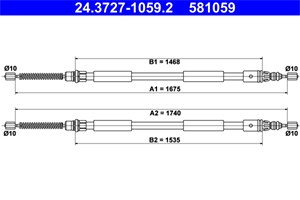 Kabel, parkeringsbremse