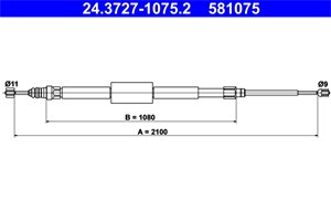 Kabel, parkeringsbremse