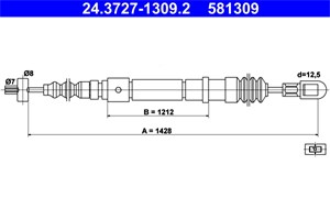 Kabel, parkeringsbremse