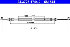 Kabel, parkeringsbremse