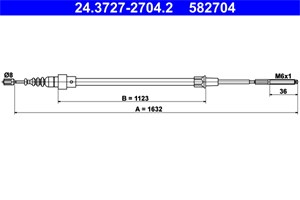 Kabel, parkeringsbremse