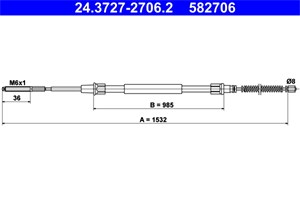 Kabel, parkeringsbremse