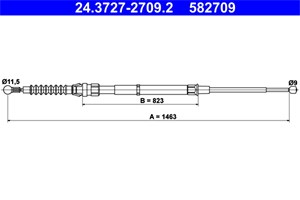 Kabel, parkeringsbremse