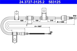 Kabel, parkeringsbremse