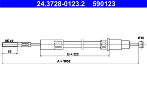 Kabel, clutchbetjening