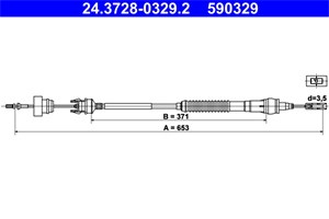 Kabel, clutchbetjening