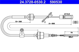 Kabel, clutchbetjening