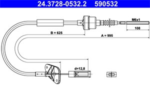 Kabel, clutchbetjening