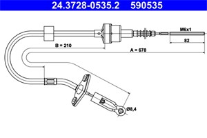 Kabel, clutchbetjening