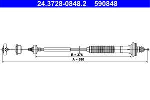 Kabel, clutchbetjening