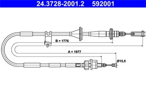 Kabel, clutchbetjening