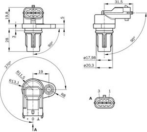 Sensor, tenningsimpuls