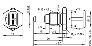 Sensor, innsugningsluft temperatur, Innsugningsmanifold