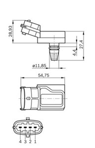 Sensor, ladetrykk