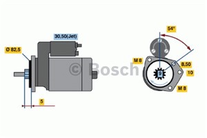 Bilde av Starter, Seat Arosa, Cordoba, Cordoba Vario, Ibiza Ii, Inca, Vw Lupo I, Polo, Polo Iii, 036 911 023 Q, 036 911 023 Qx, 085 911 023 B, 08