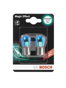 P&#230;re BOSCH Magic Effect BL PY21W BAU15s, Foran, Sidemontering