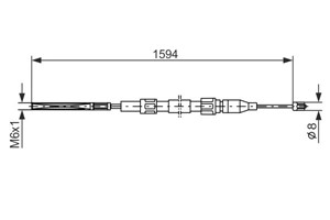 Kabel, parkeringsbremse