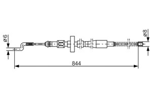 Kabel, parkeringsbremse